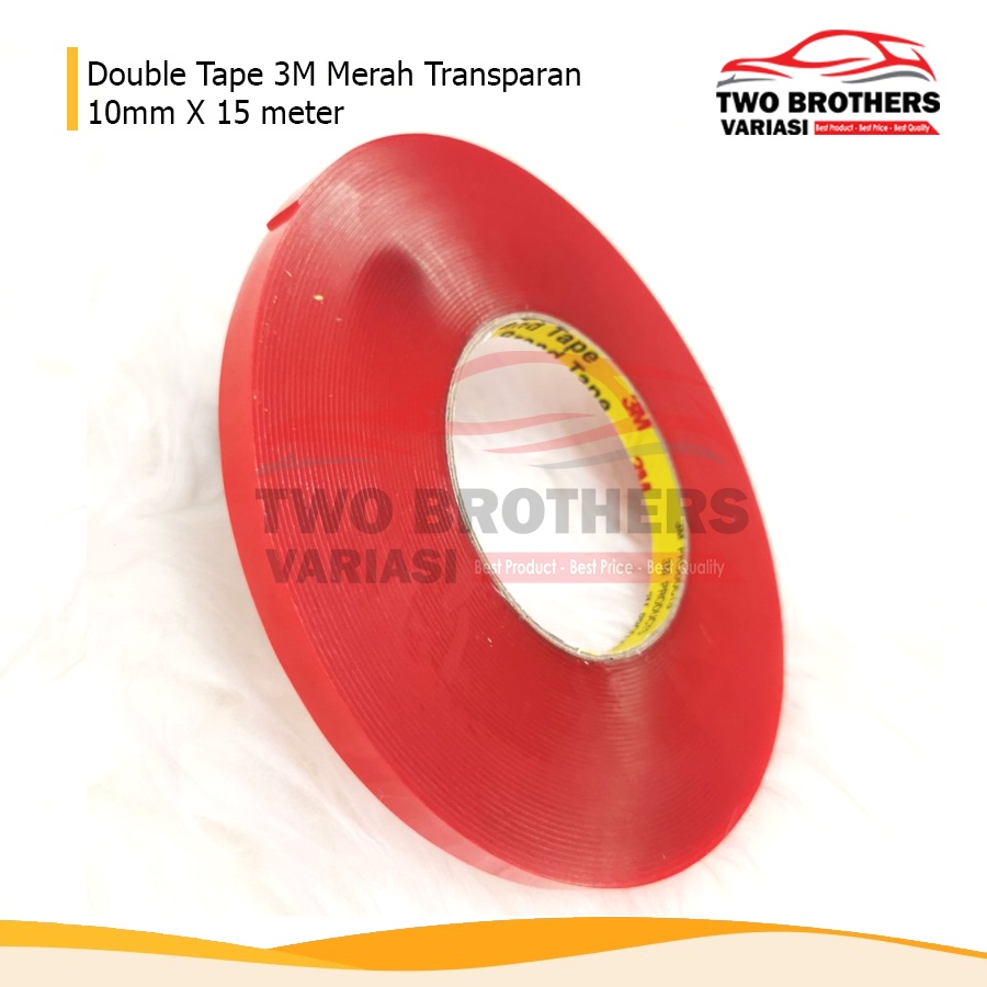 Double Tape 3M Bening/Transparan 10mm x 15mtr Roll Besar