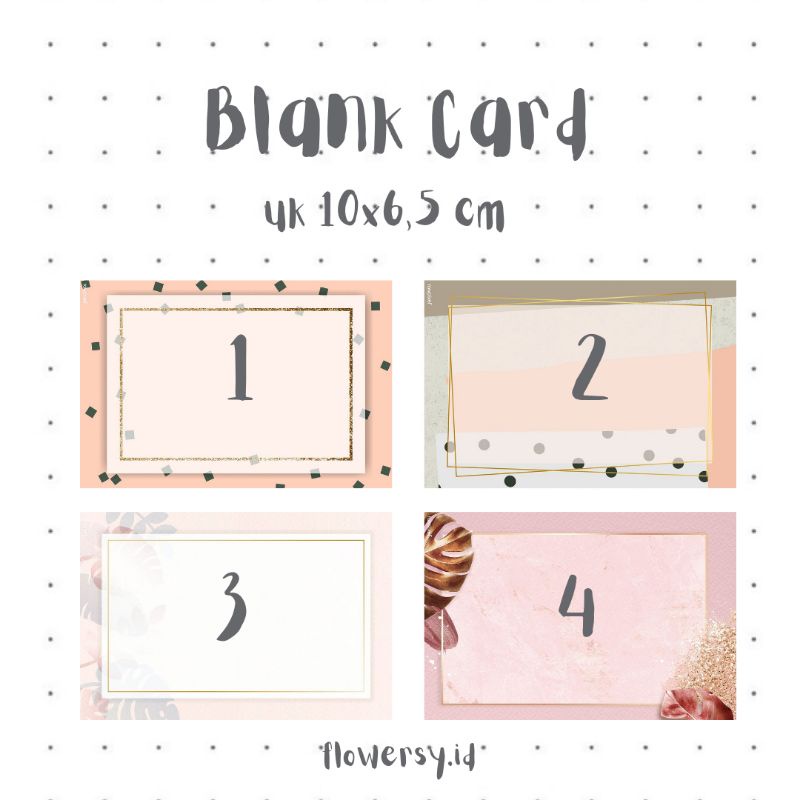 

Blank card/kartu kosong/kartu ucapan kosong/gretting card polos/ dear blank card/bisa ditulis sendiri