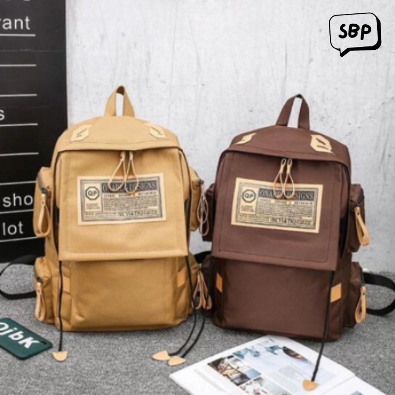 Tas Ransel Backpack Punggung Kekinian Model Simple Outdor Casual Tas Laptop 14inc Sekolah Kuliah Kerja Pria/Wanita Terbaru 2022