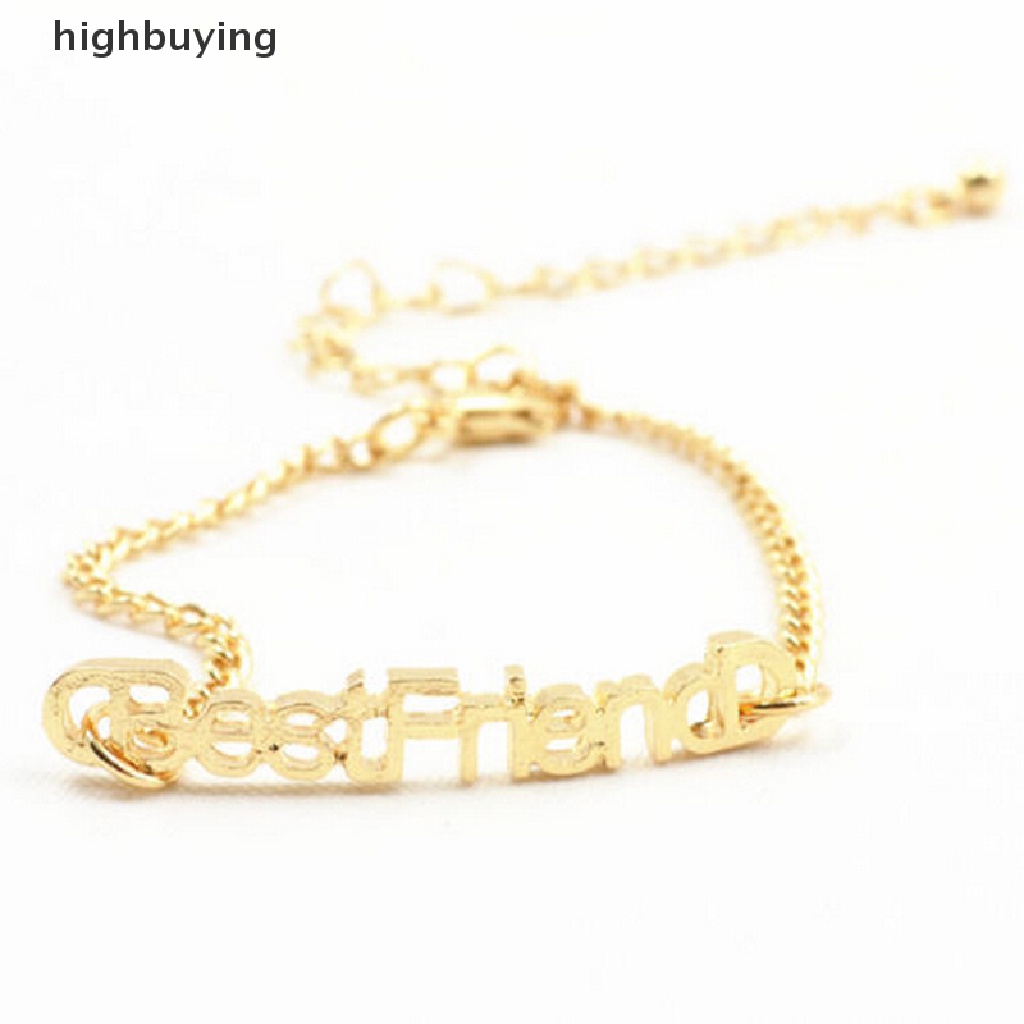 Hbid Gelang Persahabatan Priawanita Bahan Alloy Desain Tulisan Best Friends Untuk Hadiah