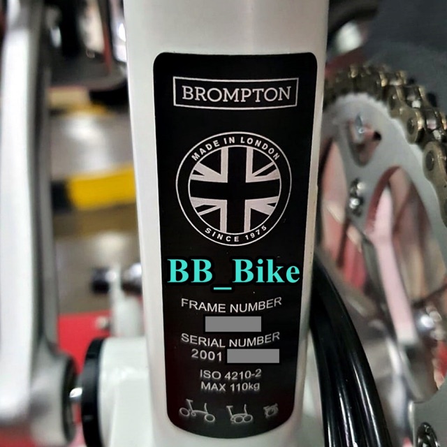 Sepeda Brompton M6L Papyrus White 2020 BNIB Folding Bike