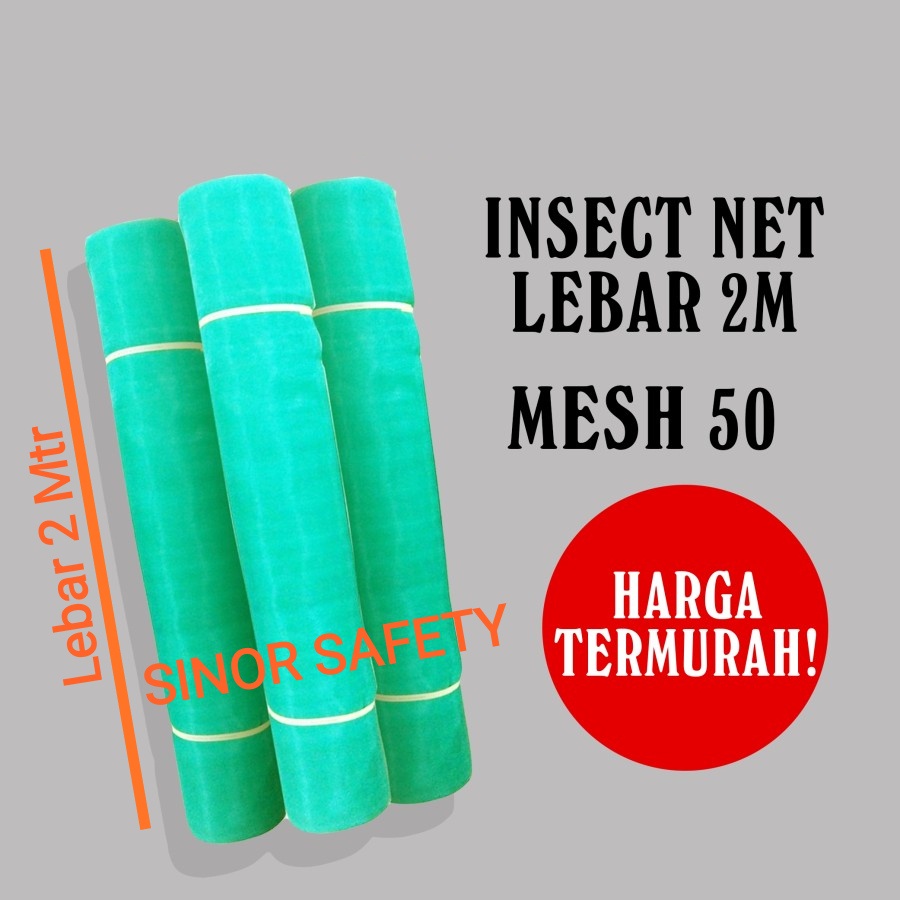 PER ROL Insect Screen Net HIJAU LEBAR 2 METER/ Kasa Mesh Anti Nyamuk