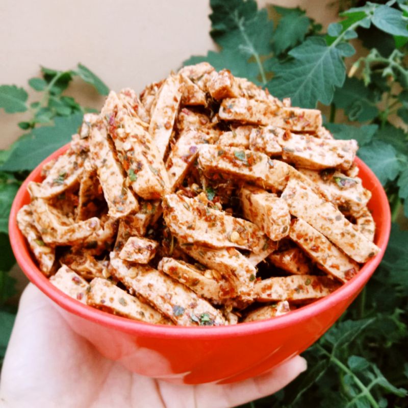 Basreng pedas daun jeruk 100 gram 100gram bakso goreng cemilan snack Stick Crispy Pedas Gurih