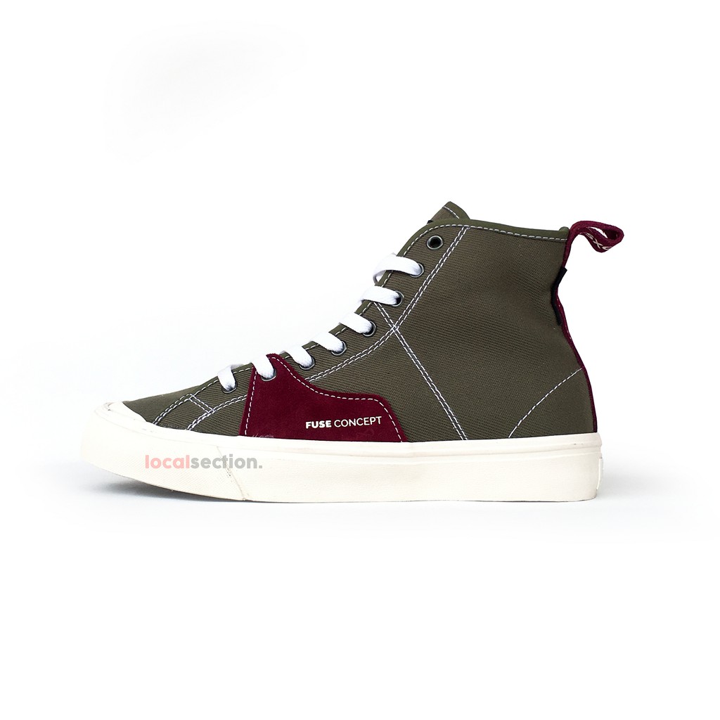 Sepatu Fuse Concept Infuse High Denim Olive ORIGINAL