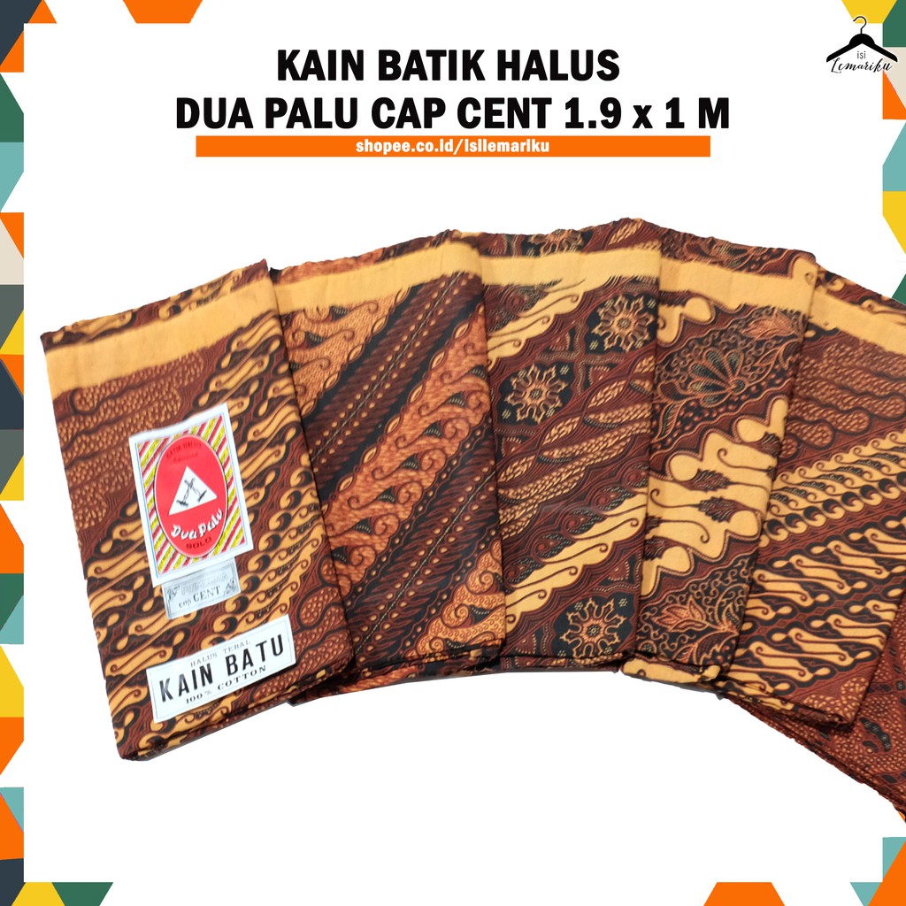 Kain Batik / Kain Panjang DUA PALU Solo Cap Cent 1.9 x 1M