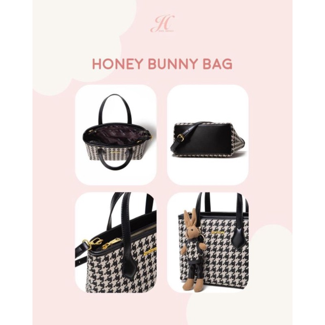 Free Gantungan Honey Bunny Bag Jims Honey Tas Selempang Handbag Wanita