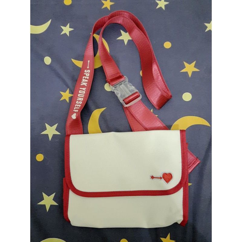 Tas Slempang BTS Love Yourself Speak Yourself Velcro Bag