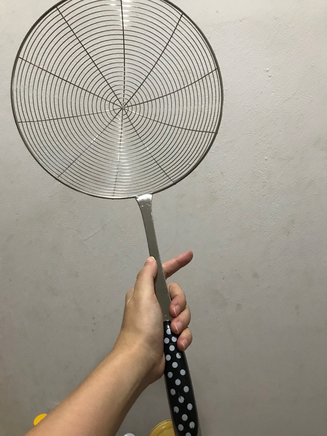 Saringan Minyak / Masak Penggorengan / Serok Jaring Mie / Serok Palabola Polkadot 18cm 22cm 24cm