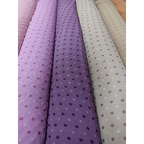 (TERLENGKAP!) kain TWO TONE URAGIRI CEY AIRFLOW RAYON CRINKLE TWOTONE BULAT TWO-TONE TUTON TWOTON TWO TON 2 WARNA DOTS KRINKLE KRINGKEL CRINCLE CRINKLE KRINKLE DUALTONE DUAL TONE