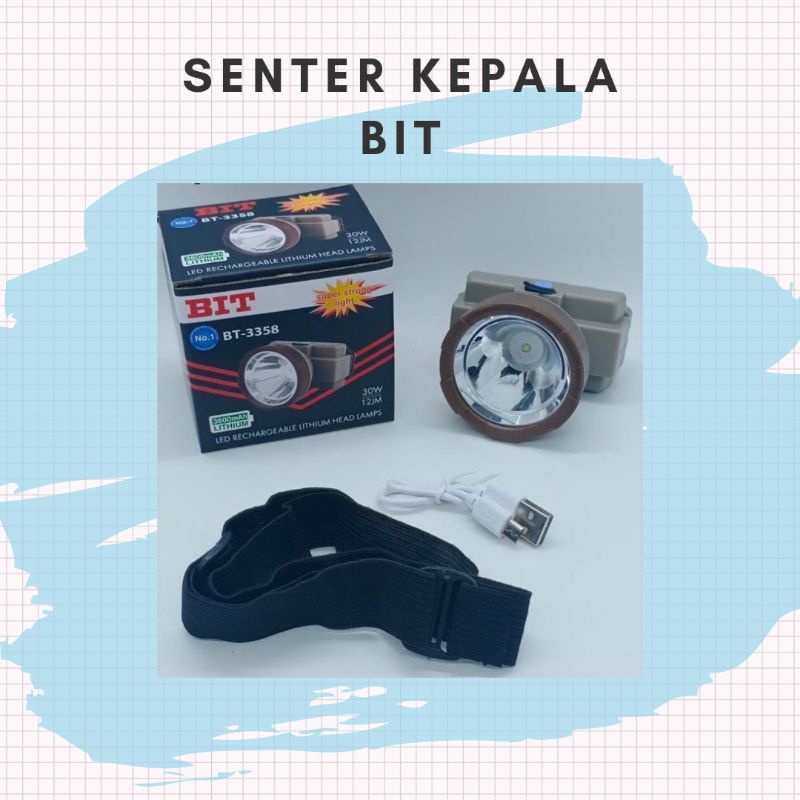 Senter Kepala BIT 3358 / Head Lamp BIT 3358