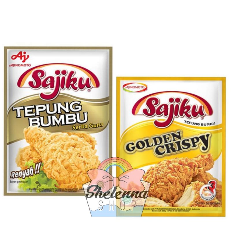 Sajiku Tepung Bumbu Golden Crispy 200 Gr / Tepung Bumbu Sajiku Serba Guna 220gr