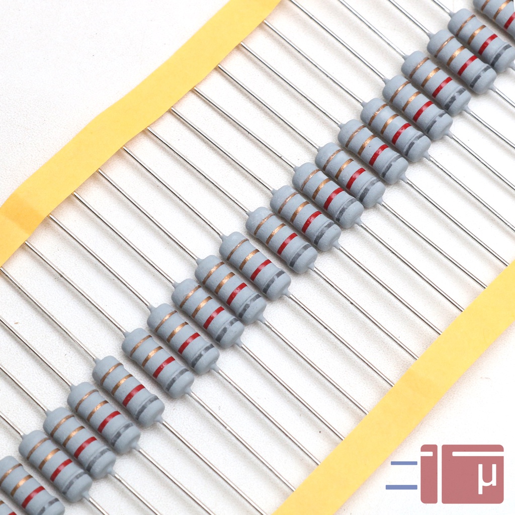 x10 Resistor 8R2 8.2 Ohm 1W Metal Oxide 5% Taiwan Kaki Tembaga