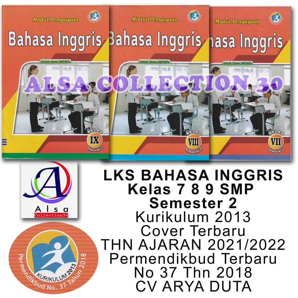 Buku LKS Bahasa Inggris Kelas 7 8 9 SMP Semester 2 - Kurikulum 2013 - Permendikbud Terbaru