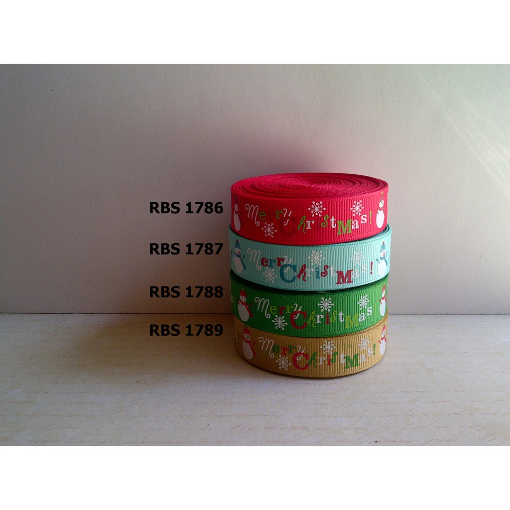 

[10 YARD] PITA GROSGRAIN MOTIF NATAL SALE RBS 1786,1787,1788,1789