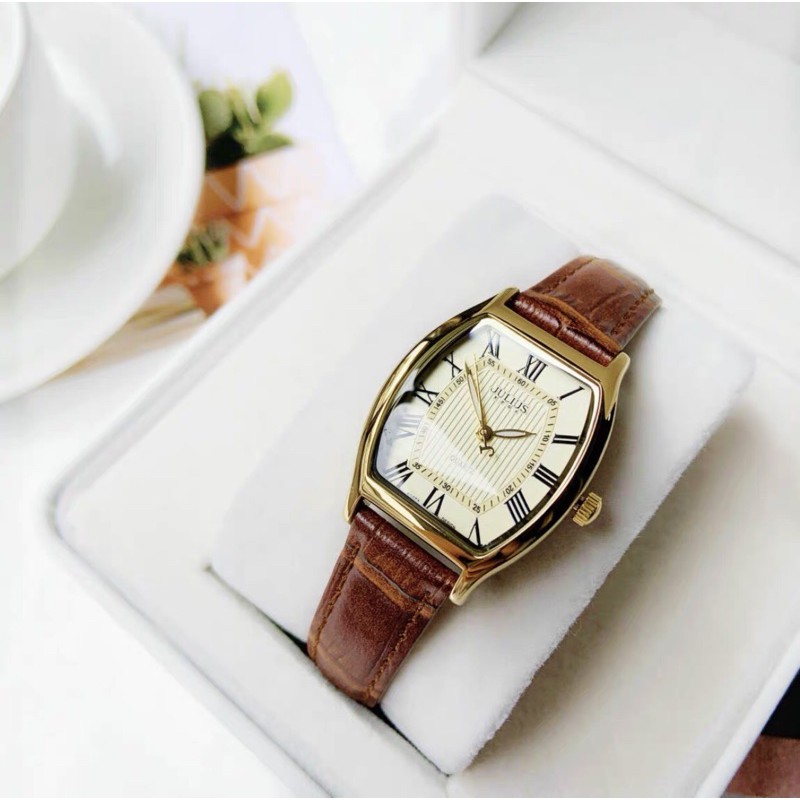 JULIUS WATCH JA-703 Bagsomnia JAM TANGAN ORIGINAL KOREA VINTAGE KULIT WANITA