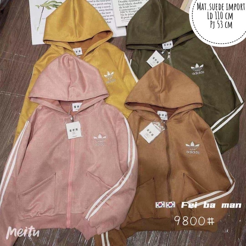 Jaket suede wanita import bordir