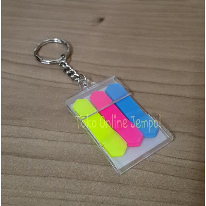 

BEST SELLER ATK0028 (isi60) Keychain+Kertas Lem Mini Pembatas Z Type Film Indexer TERJAMIN