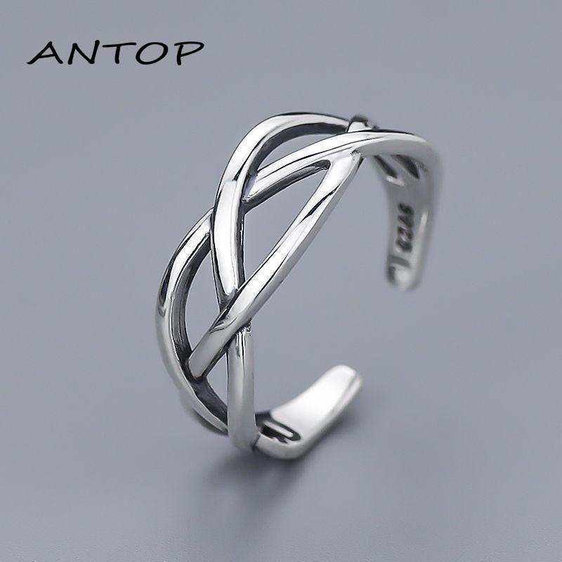 3pcs Cincin Jari Telunjuk Model Terbuka Dapat Disesuaikan Untuk Unisex