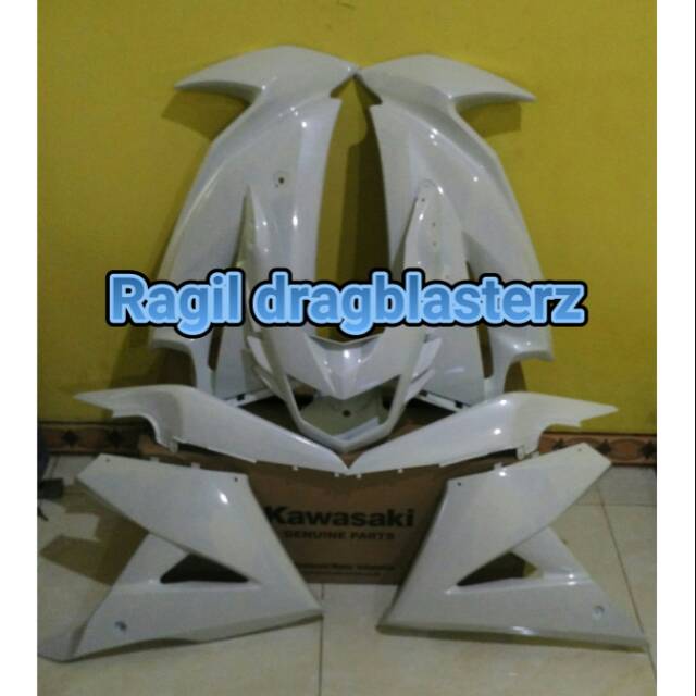 Full cover body new ninja rr putih polosan original