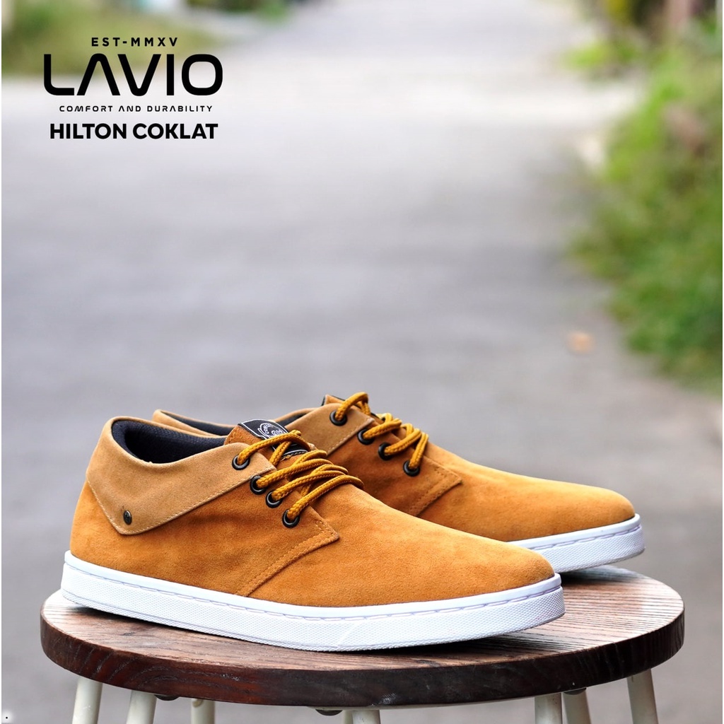 Sepatu Casual kantoran Pria Lavio Hilton Warna Hitam - Coklat - Nevy - Mocca-6