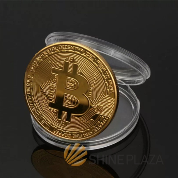 Bitcoin Ethereum BTC Coin - Koin Fisik Koleksi Pajangan Souvenir Gift