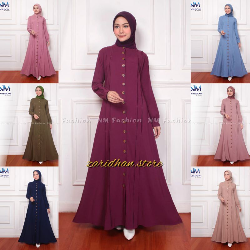 NM //AMERA DRESS  - DRESS PESTA KONDANGAN POLOS TERBARU - GAMIS MURAH MODERN TERKINI - GAMIS FASHION