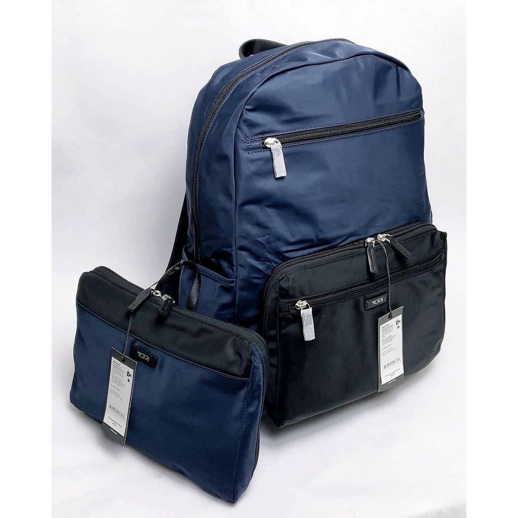 Tumi packable Backpack Nylon. Navy/black