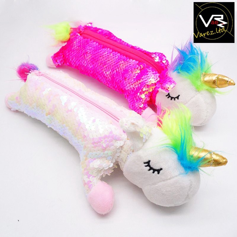 

Tempat Pensil Kawaii Pensil Unicorn Sequien Boneka Pencil Case TP0058 enw