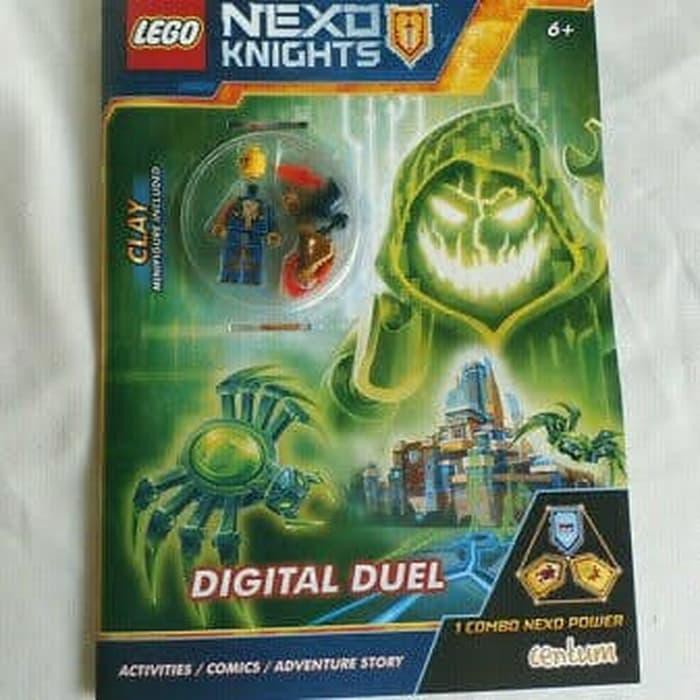 DISKON SPESIAL BUKU LEGO NEXO KNIGHTS DIGITAL DUEL + CLAY MINIFIGURE TERMURAH