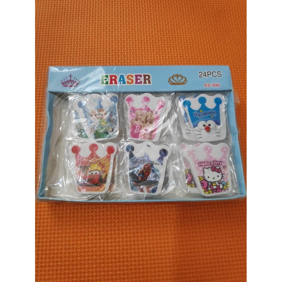 

SUPER SALE!!! Penghapus Pensil Model Mahkota Karakter