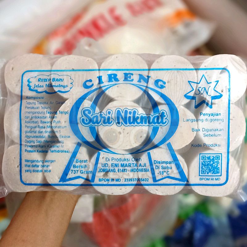 Cireng Sari Nikmat/Cireng Koin Sari Nikmat/Cireng Praja 725g/Cireng Sari Nikmat/Cireng Koin Praja/Ci