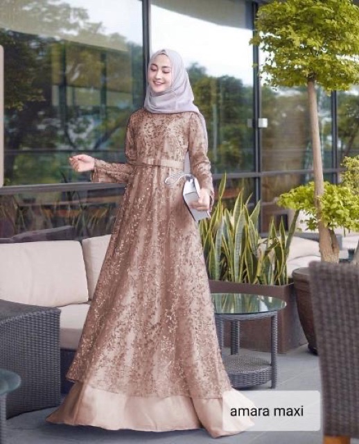 ZR maxi amara / Gamis wanita lebaran / Gamis wanita terbaru / Maxi wanita murah