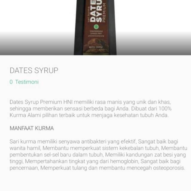 

Dates syrup