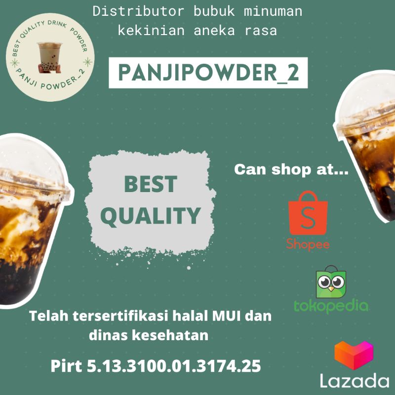 paket bubuk minuman 10kg bubuk minuman rasa serbuk minuman aneka rasa bubuk minuman kekinian