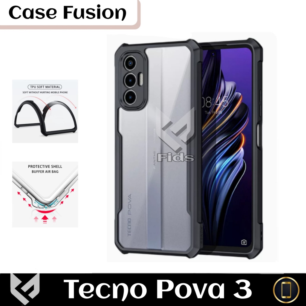 PROMO CASE TECNO POVA 3 / POVA 2 Soft Case ARMOR TRANSPARAN PREMIUM Cassing Cover