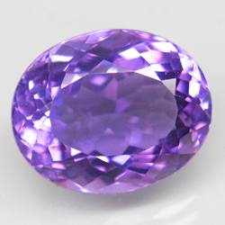 VVS Oval 5.72ct 13x10.5x7mm Natural Unheated Purple Amethyst Zambia AT198