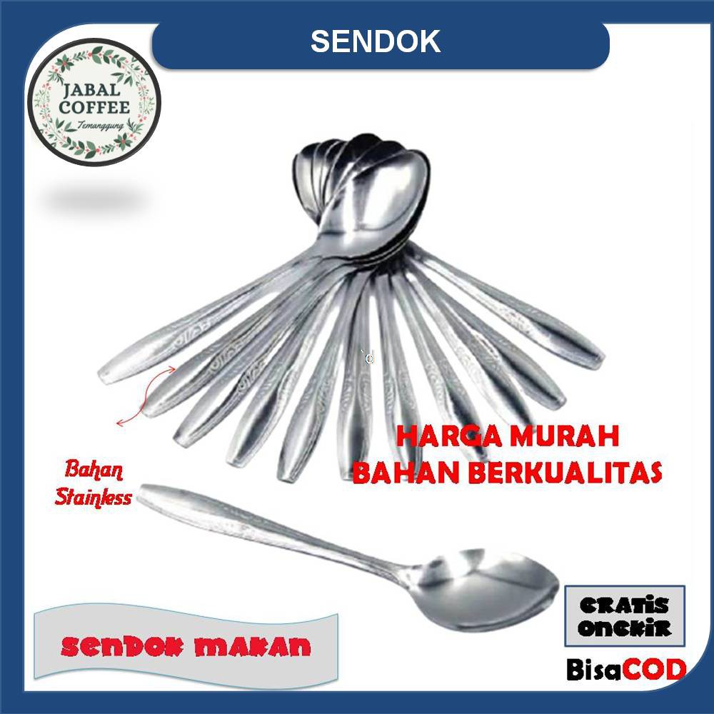 Sendok Makan Stainless Murah / Sendok Makan Tebal / Sendok Polos Stainless / Sendok Stainless J37