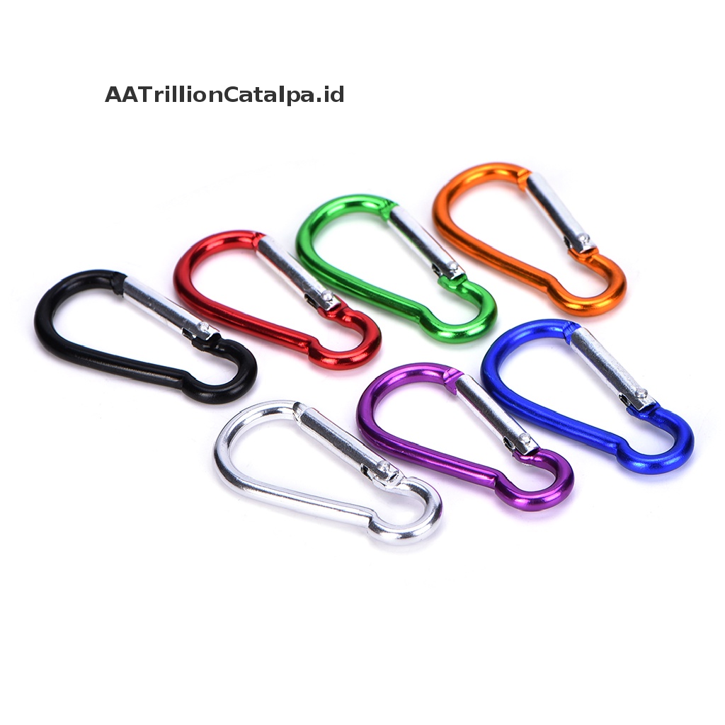 Aa Carabiner Bentuk D Bahan Aluminum Untuk Camping