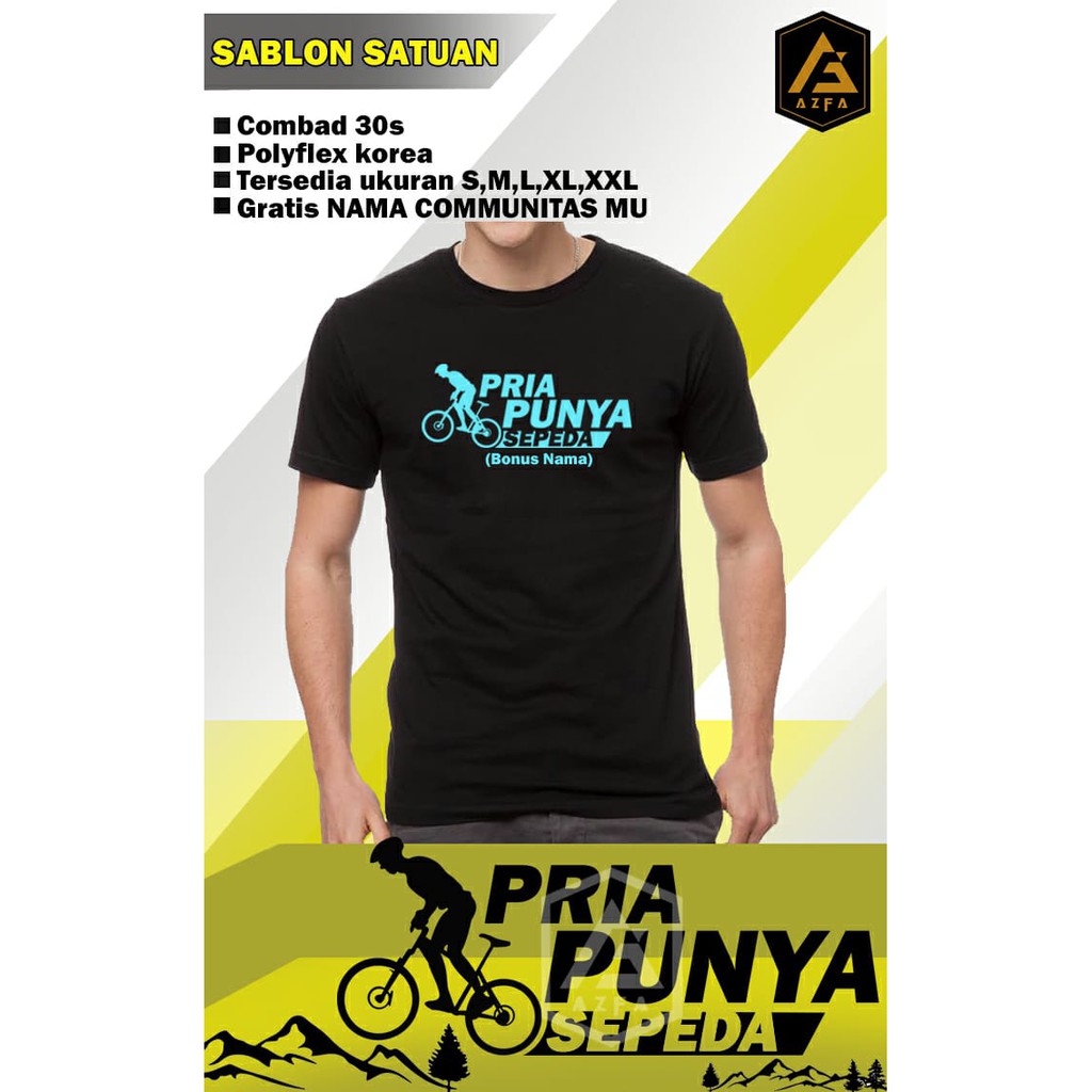 Kaos sepeda / kaos bersepeda / kaos komunitas sepeda / kaos onthel / kaos pria / kaos murah bagus