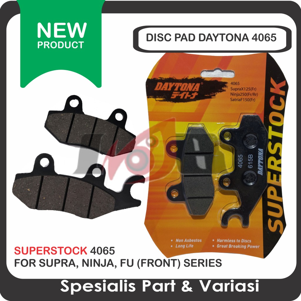 Daytona SuperStock Disc Pad Supra Karisma Ninja Smash FU Kampas Rem Cakram 4065