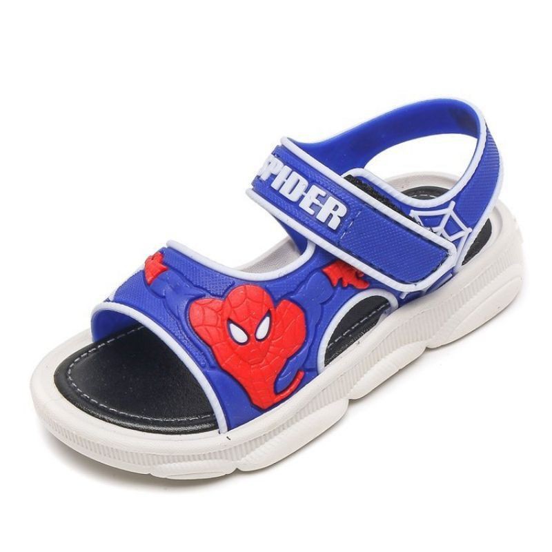 Medan Termurah KD023 Sandal anak laki import Size 21-30/Sendal tali anak spiderman import