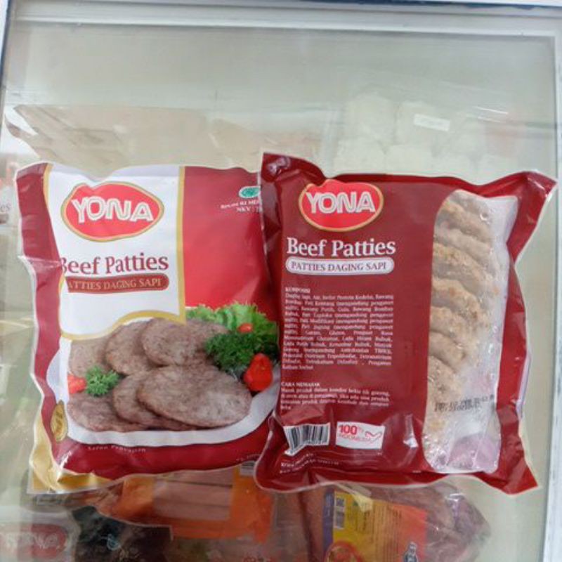 

Beef Patties Yona 500gr isi 10 Burger