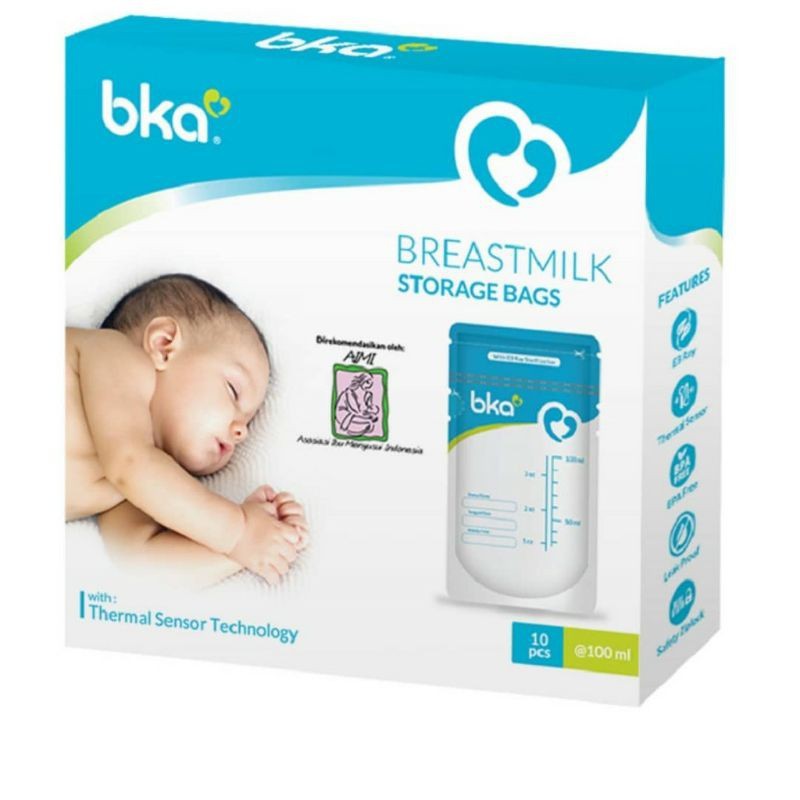 BKA Breastmilk Storage Bags 100ml isi 10