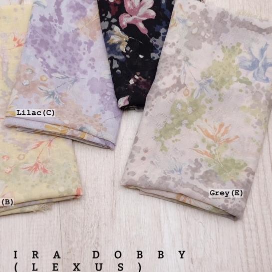 ♦ {BARU KAINNYA SAJA} HIJAB MOTIF SEGIEMPAT - KERUDUNG SIFON MOTIF - AKIRA DOBBY LEXUS- 001 ♬