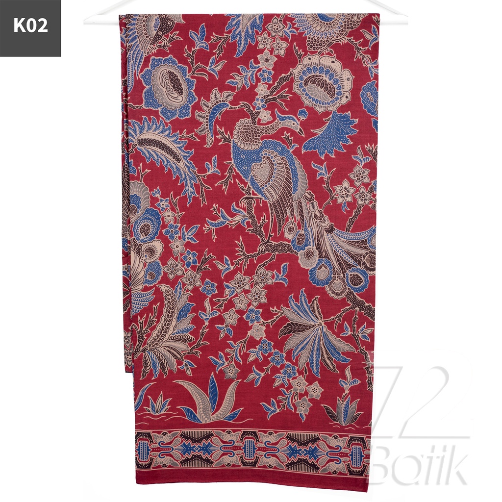 KAIN BATIK PREMIUM Bahan Katun Motif Burung Merak Warna Hitam 721898 Cap 72 Jarik Jarit Samping Kebat Panjang Batik Katun Modern Premium Bahan Seragam Batik Pernikahan Kantor Keluarga Murah Kamen Jadi Batik Bali Lembaran