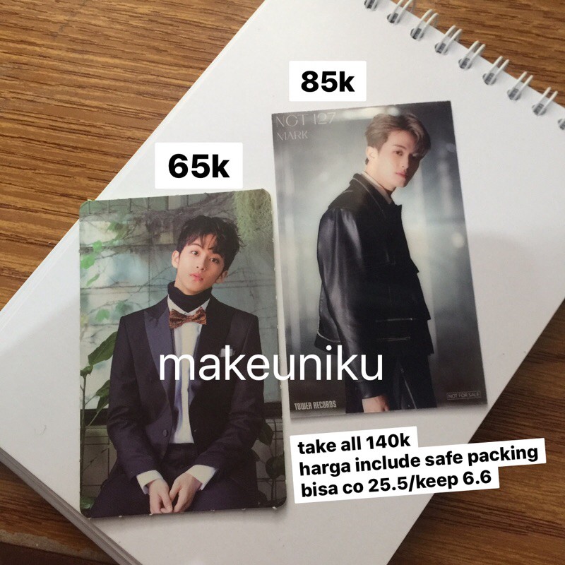 [BOOKED] PC Photocard NCT 127 Mark Lee SG18 Season Greeting 2018 Benefit Bene Towre Tower Records