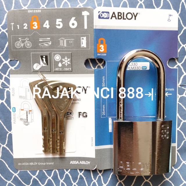 Gembok ABLOY PL330T/50 / Gembok ABLOY / Gembok anti cairan kimia dan potong / Gembok MOTOR