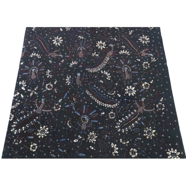 Kain Bahan Sarung Batik Tulis Bakaran Motif Blebak Kalkun Irengan Klassik Original