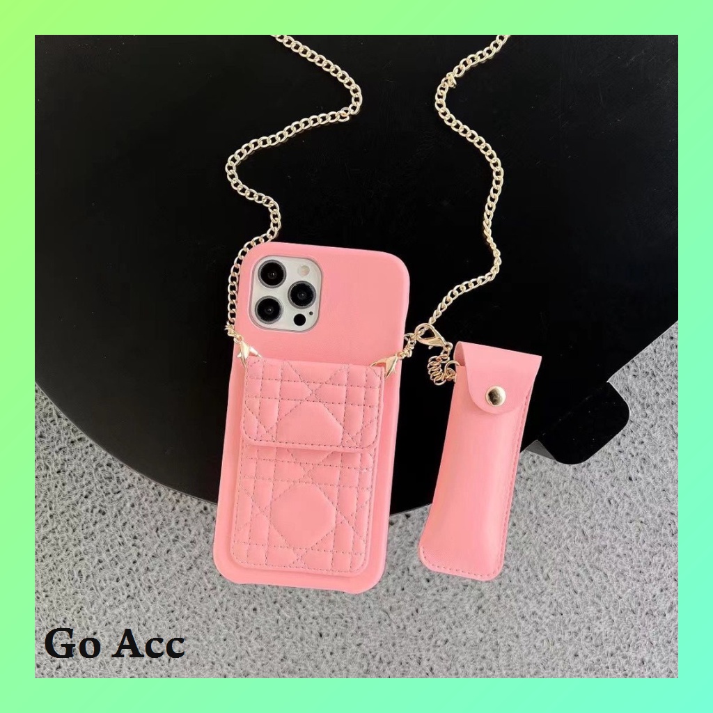 Casing Model Tas FH90 for Iphone 11 Pro Max 12 Pro Max 13 Pro Max lipstick