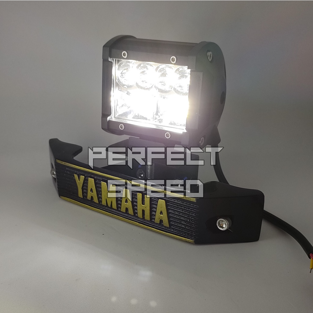 LAMPU DEPAN RX-KING LED FULL SET BREKET MODEL CR-4763 LED 10 PEARL BAHAN BESI ALUMINIUM